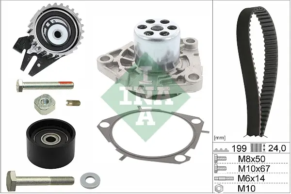 Triger Kayış Seti - (Fiat Stilo, Ducato, 500, Doblo, Freemont, Bravo, Croma, Sedici, 159, Giulietta, 156, Spider, GT, Brera) - (Schaeffler-INA-530056230)