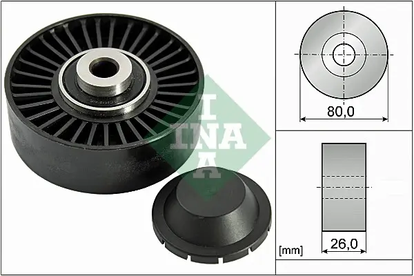V Kayış Gergi Rulmanı - (Fiat Stilo, Punto, Doblo, Bravo, Idea, Multipla, Marea, Brava, Palio, 156, GT, 145) - (Schaeffler-INA-532037020)