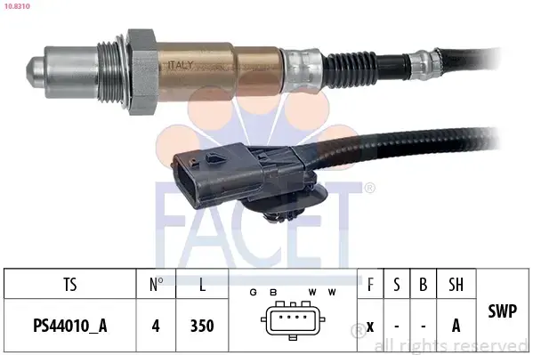 Oksijen (Lambda) Sensörü - (Dacia Lodgy, Sandero, Duster, Dokker) - (FACET-108310)