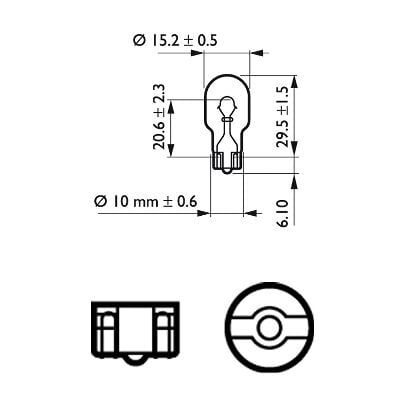 Ampül - (Alfa Romeo 4C, Sandero, Duster, Logan, Lodgy, Spring, Jogger, Ducato, 500, Panda, Punto, Doblo, Tipo, Talento, Egea) - (PHILIPS-12067CP)