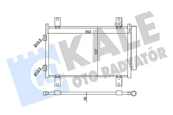 Klima Radyatörü - (Fiat Ducato) - (KALE-345350)