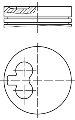 Piston Segman - (Fiat Punto, Doblo, Strada, Palio, Siena) - (KING-18205096020)