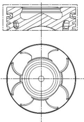 Piston Segman - (Fiat Punto, 500, Panda, Grande Punto, Doblo, Tipo, Fiorino, Qubo, Idea, Strada, Linea, Egea, Mito) - (KING-18209232220)