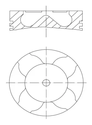 Piston Segman - (Fiat Bravo, 500, Doblo, Tipo, Linea, Egea, Giulietta, Mito) - (MAHLE-007PI00163002)